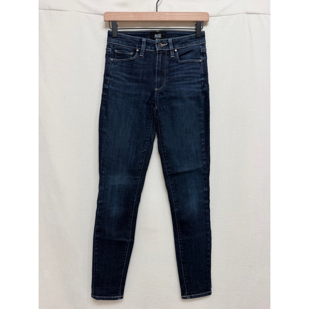 Paige Hoxton Ultra Skinny Jeans Womens 24 Daly Dark Wash Denim
